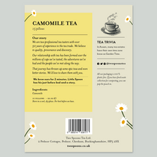 Load image into Gallery viewer, Camomile Tea Ingredients and Brewing Instructions