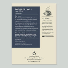 Load image into Gallery viewer, Darjeeling Tea First Flush Loose Leaf Tea