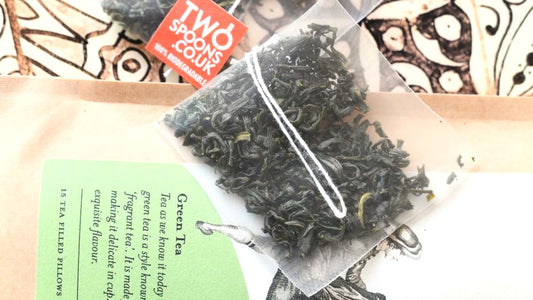 Green tea, tea pillows, blog on how to make green tea