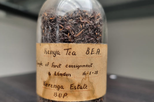 How to store tea.  Exhibit from Kenya