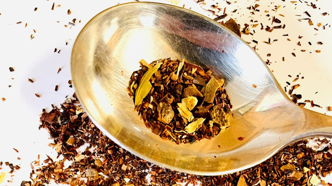 Rooibos and Cocoa Chai.  A creative herbal blend