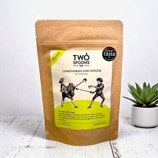 Lemongrass and ginger tea, caffeine free tea.