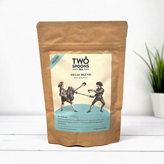 Decaf tea blended to taste like regular tea
