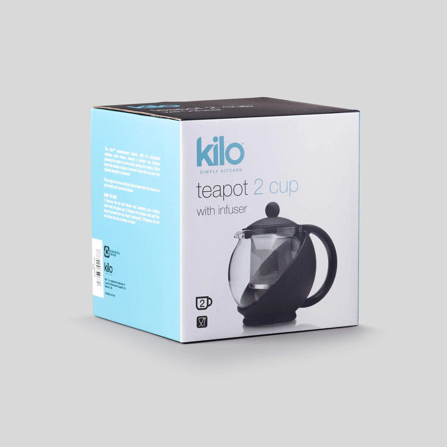 2 cup tea pot