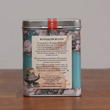 Load image into Gallery viewer, Decorative caddy containing Bungalow Blend.  A great gift for tea lovers
