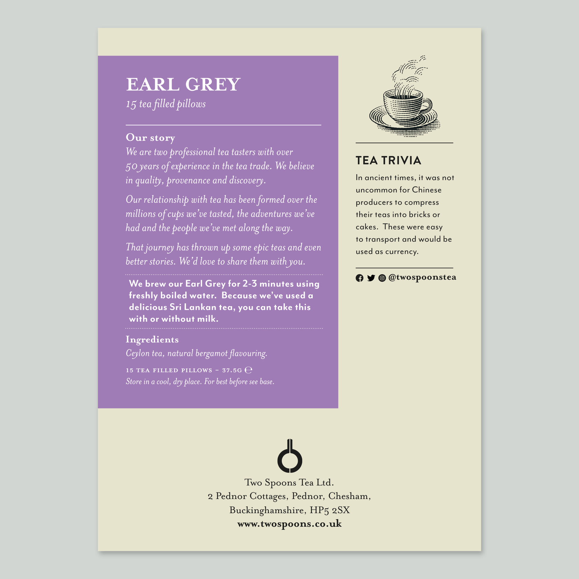 Earl Grey Tea Loose Leaf Natural Flavour Bergamot